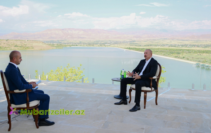 İlham Əliyev Naxçıvanda AzTV-yə müsahibə verdi