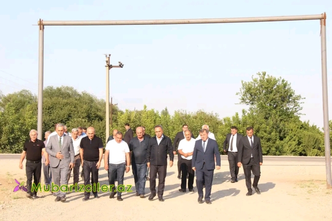 Goranboyun İcrra başçısı yolun cari təmirindən sonrakı vəziyyətinə baxış keçirdi