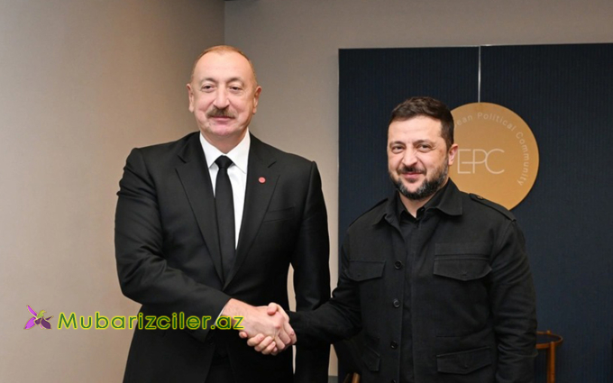 Zelenski İlham Əliyevə təşəkkür etdi