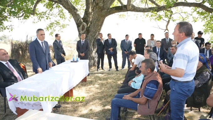 Goranboyda növbəti səyyar qəbul Mənəşli kəndində keçirildi