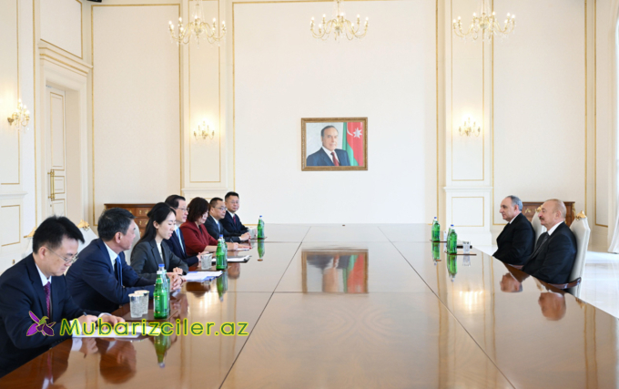 İlham Əliyev Çin Baş prokurorunu qəbul etdi