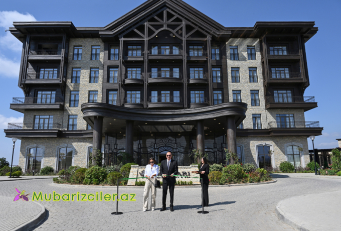 Prezident və xanımı “Meysari Grand Hotel & SPA”nın açılışında