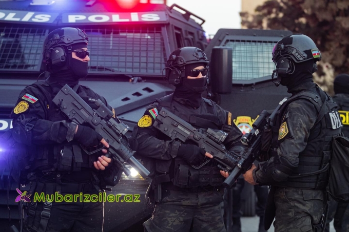 Polis əməkdaşlarına silahlı müqavimət göstərən şəxs zərərsizləşdirildi