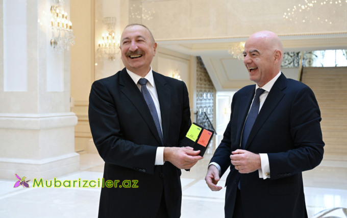 İlham Əliyevin FIFA prezidenti ilə görüşündən maraqlı