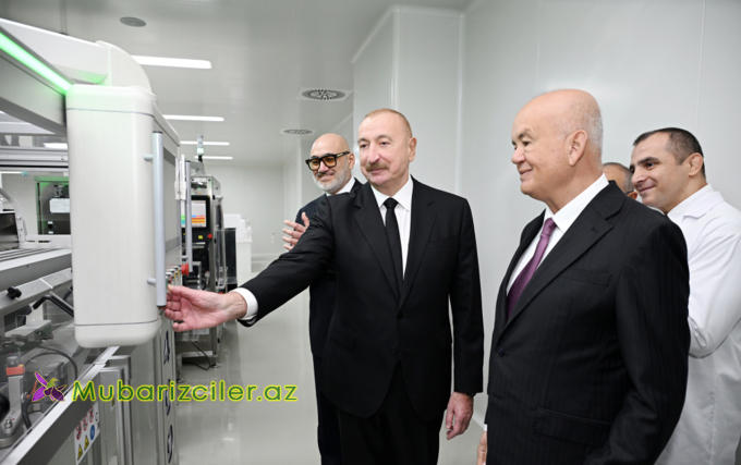 İlham Əliyev dərman istehsalı müəssisəsinin açılışında