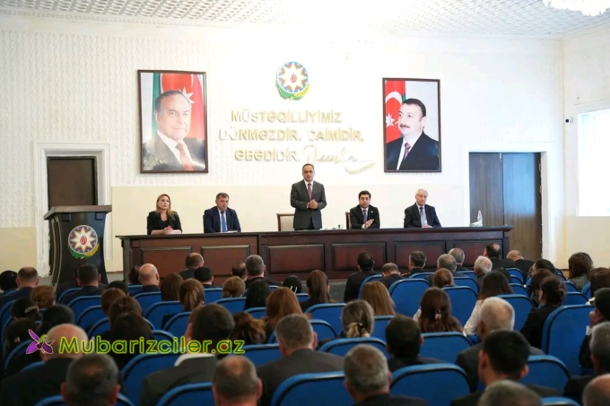 Goranboyda Yeni Azərbaycan Partiyasının VIII Qurultayı ilə bağlı tədbir keçirildi